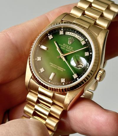 Day-Date Green Vignet dial  18038
