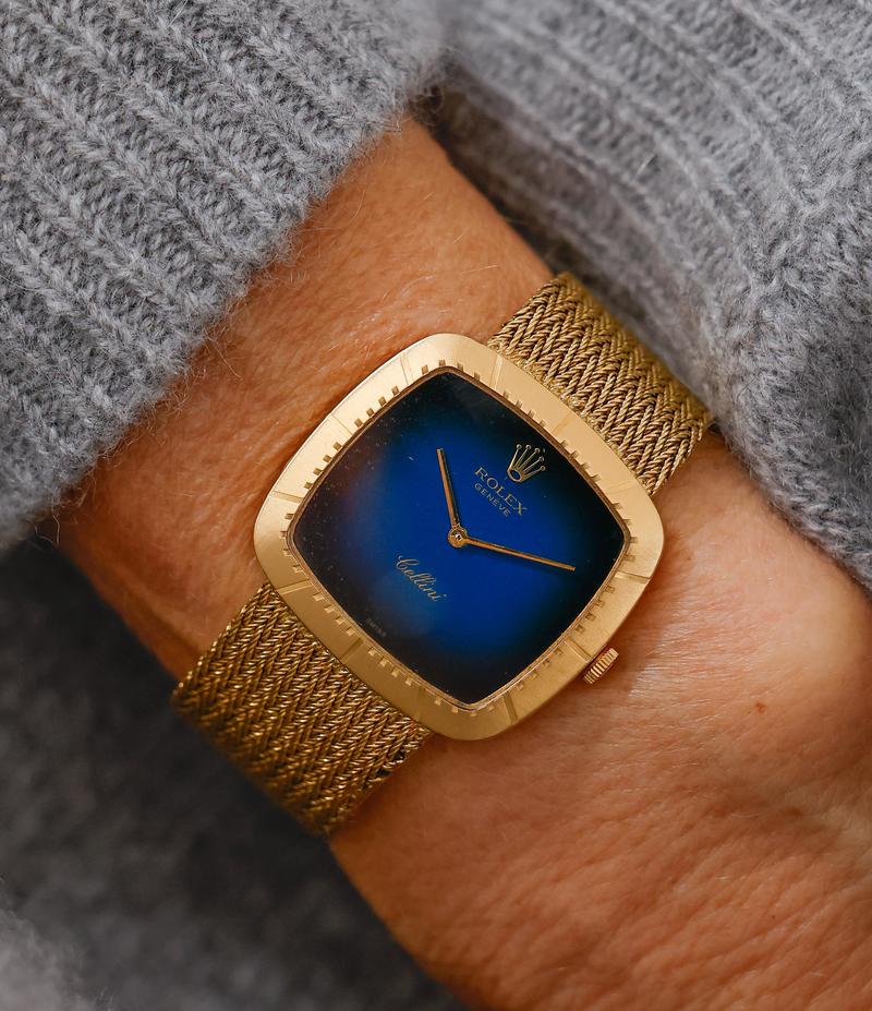 Vintage Cellini Blue Vignet Dial