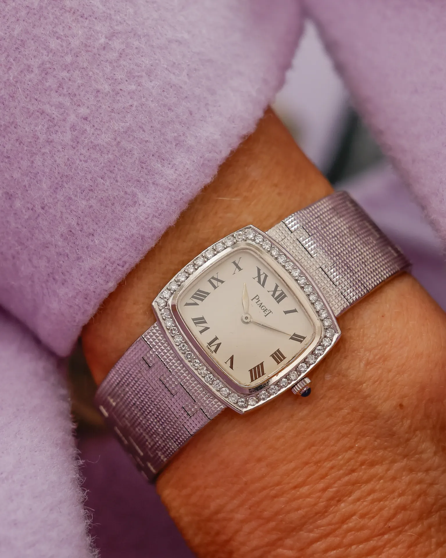 Diamond bracelet watch