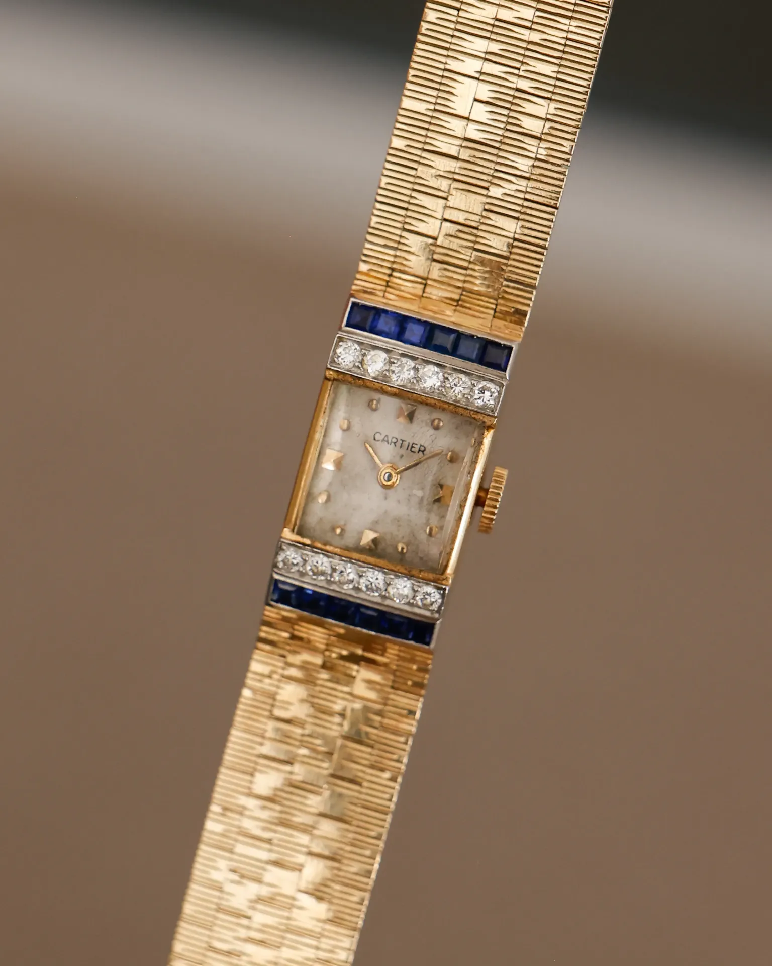 Jewelled Art Deco bracelet watch