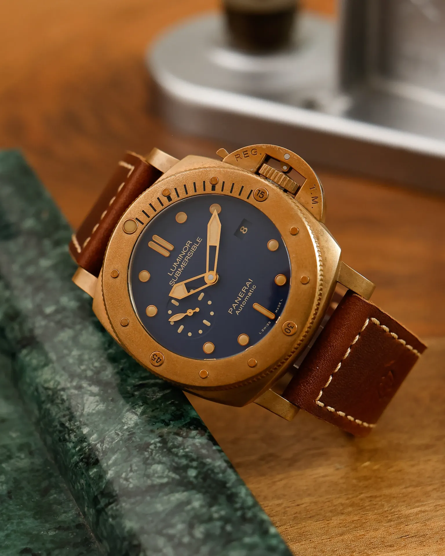 Luminor Submersible 1950 3 Days Automatic "Blue Bronzo"