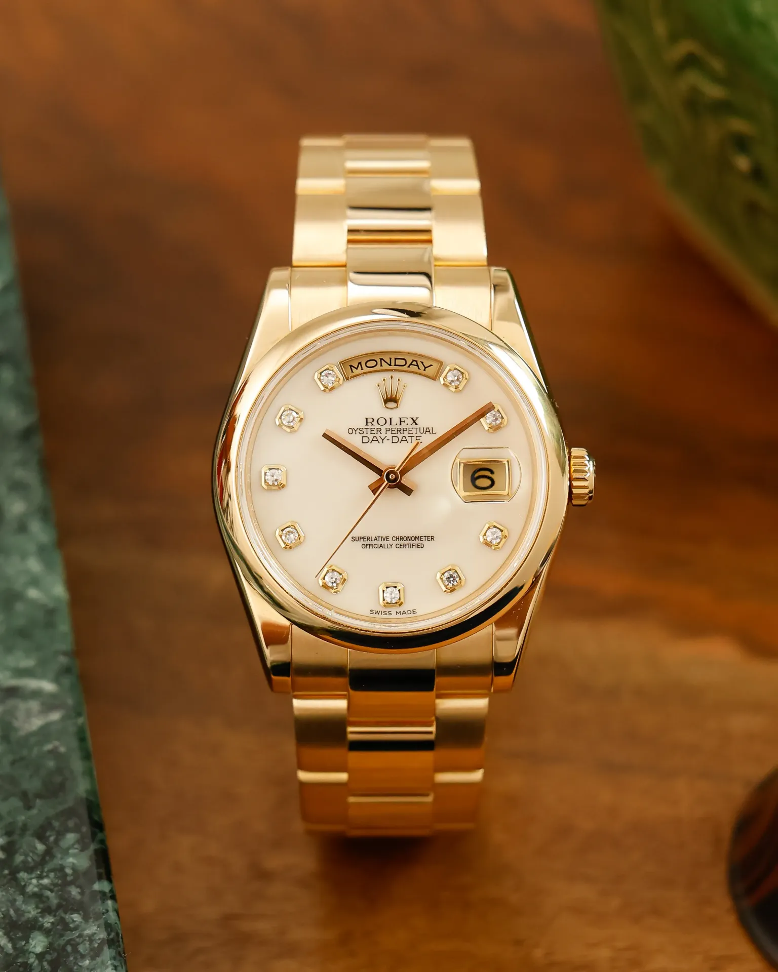 Day-Date Yellow-Gold Diamond-Set