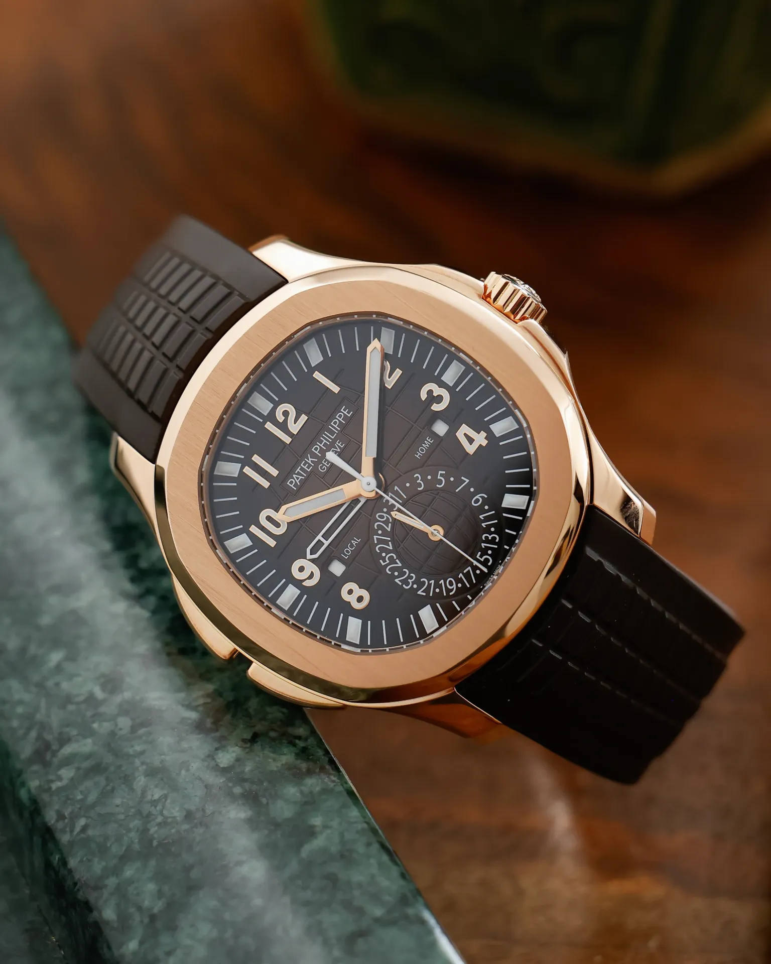 Aquanaut Travel Time, Rose Gold